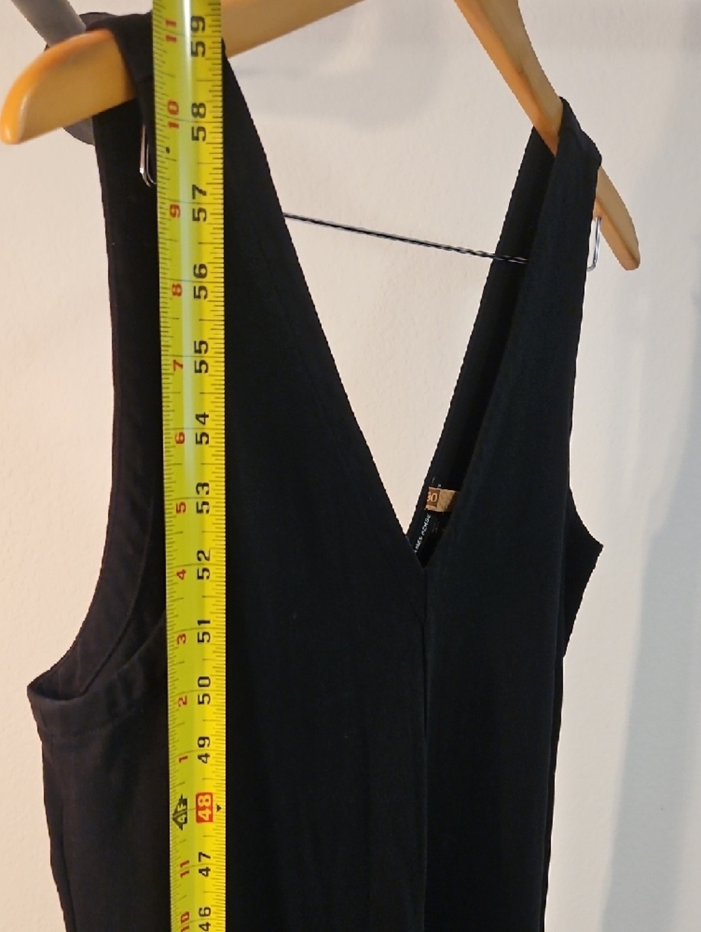 James Perse Black Sleeveless V-Neck Jumpsuit - Picture 6 of 9